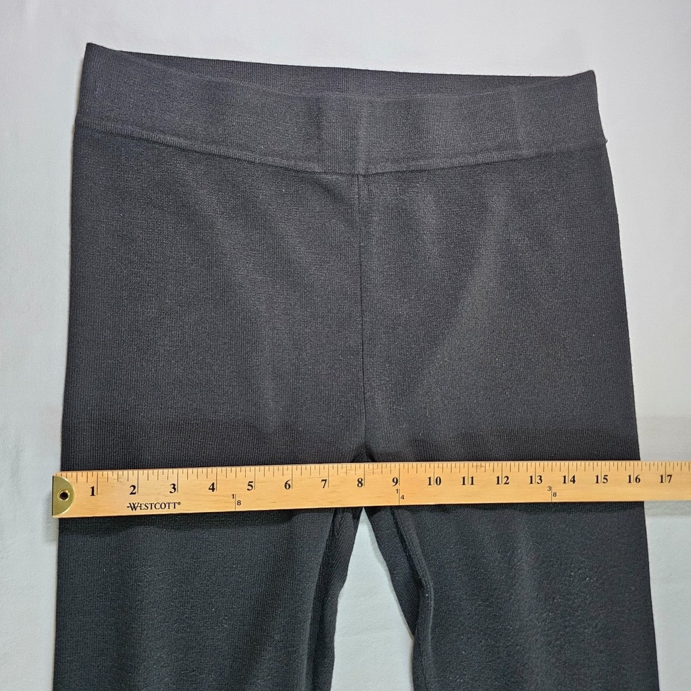 Cable & Gauge Black Knit Ankle Leggings M Elastic Waist Stretch Women's - Picture 6 of 11